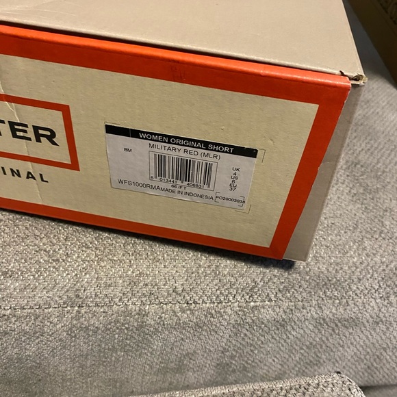 Hunter Women Original Short Rain boots Red - Picture 2 of 4